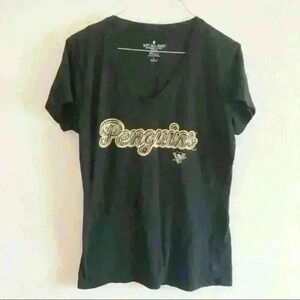 Pittsburgh Penguins sequined black T-shirt size L
